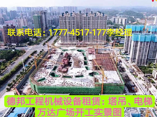 萬(wàn)達(dá)廣場(chǎng)、岳麓青城一二三期   租賃塔吊、電梯實(shí)情